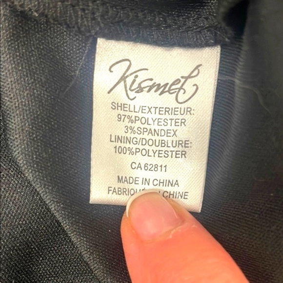 Kismet Black Skirt Ruffles and Pink Floral design Wrap Style With Tie Size S - Picture 6 of 7